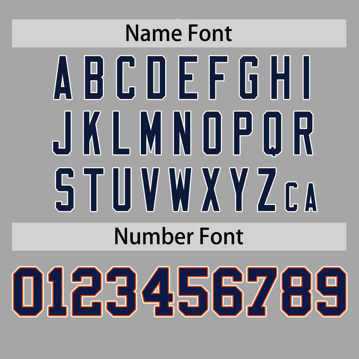 Custom Gray Orange Navy Authentic Baseball Jersey