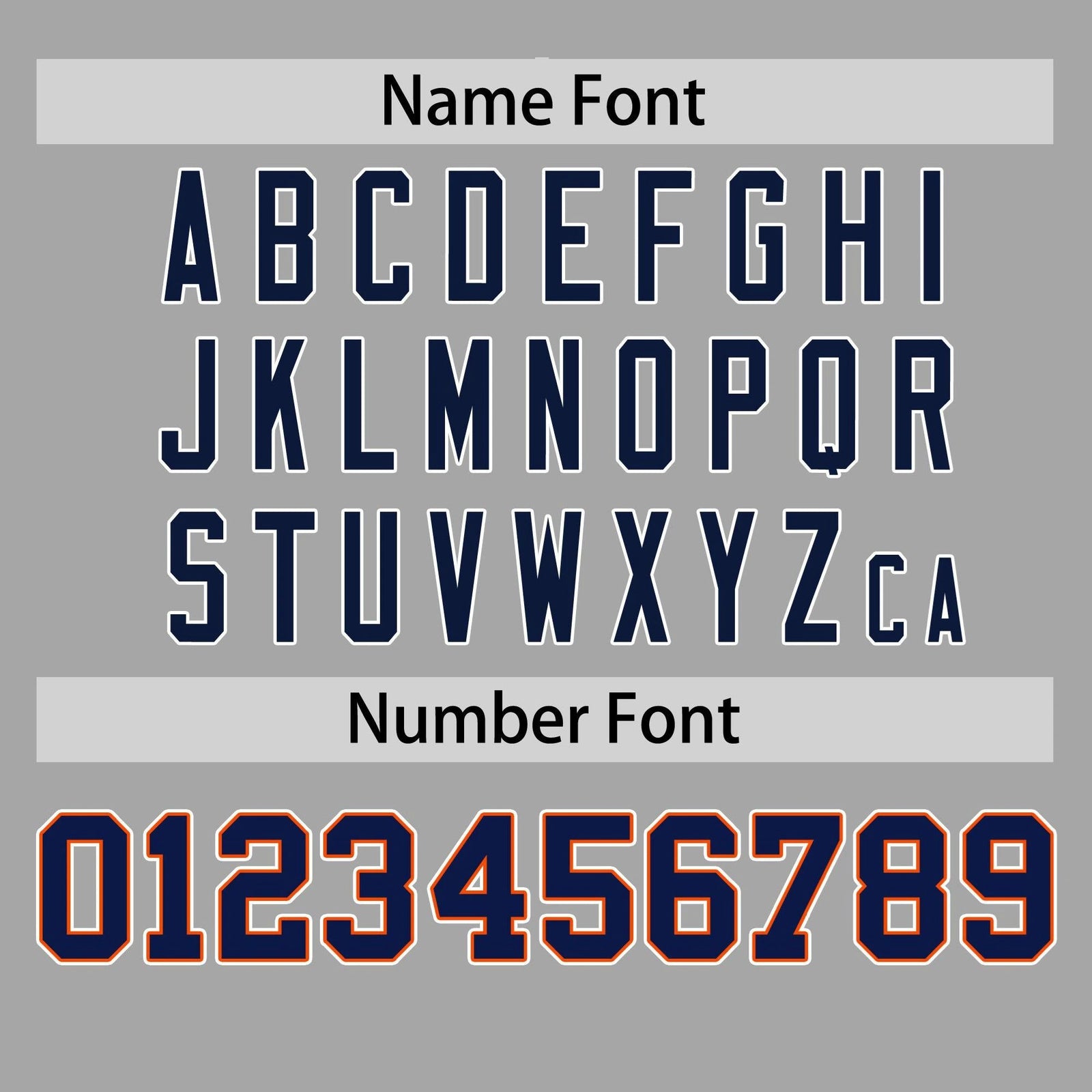 Custom Gray Orange Navy Authentic Baseball Jersey