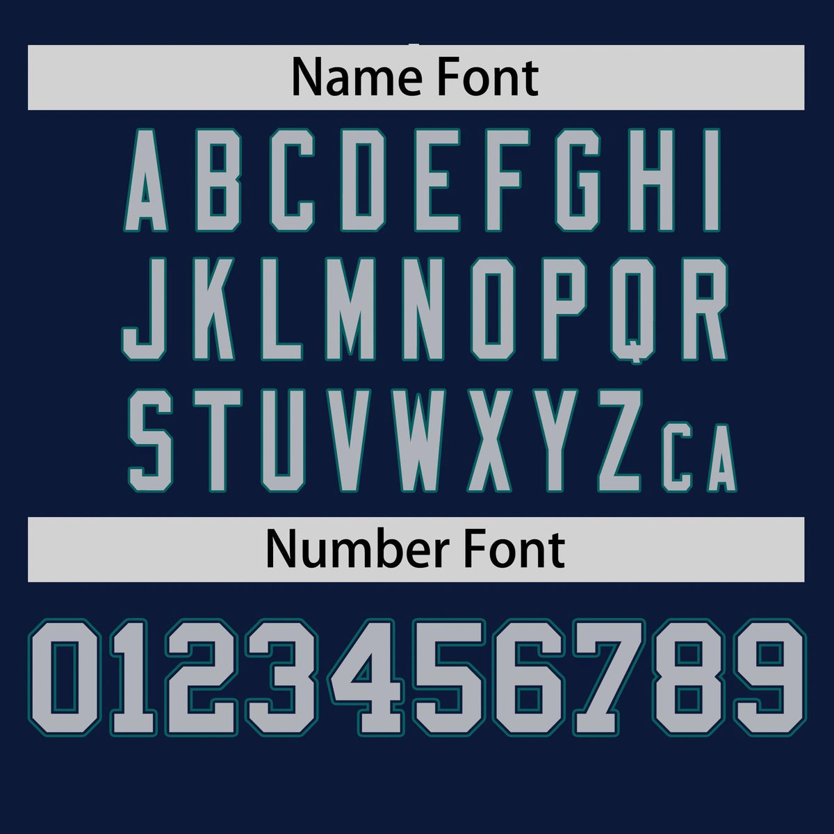 Custom Navy Aqua Gray Authentic Baseball Jersey