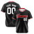 Custom Black Red White Authentic Baseball Jersey