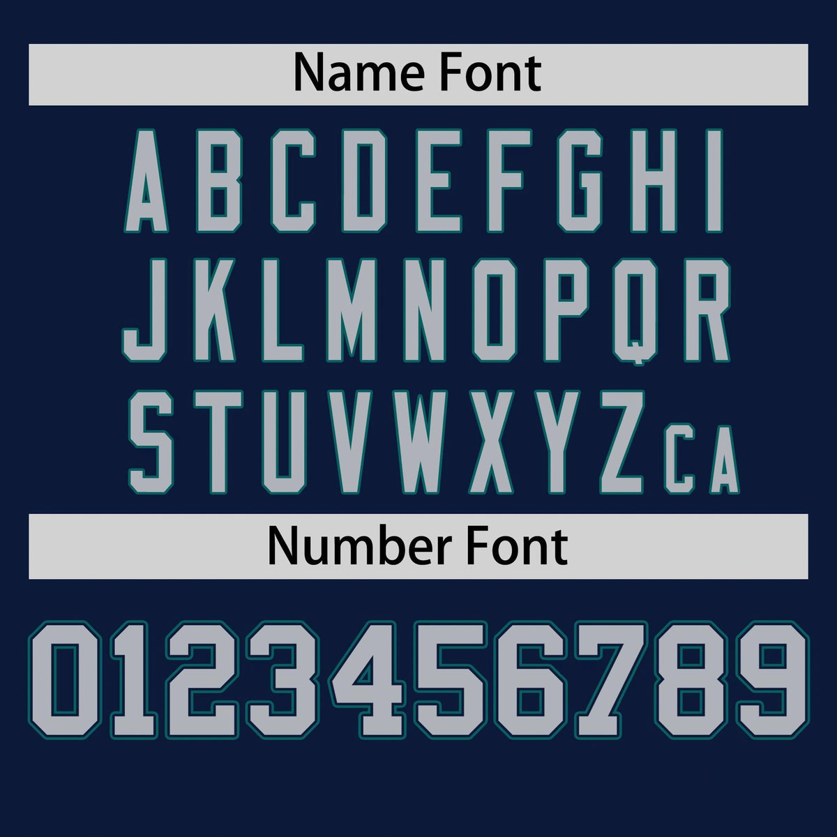 Custom Navy Aqua Gray Authentic Baseball Jersey