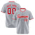 Custom Gray Red White Authentic Baseball Jersey