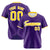 Custom Purple Gold White Authentic Baseball Jersey