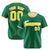 Custom Kelly Green Yellow White Authentic Baseball Jersey