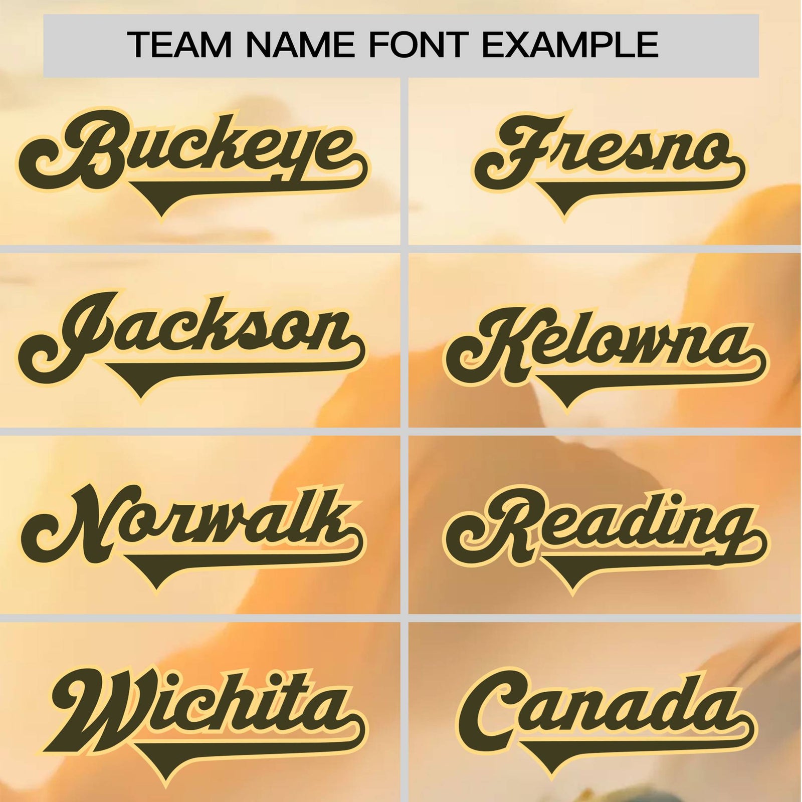 Custom White Brown Orange Authentic Printed Fashion Baseball Jersey