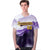 Custom White Purple Gold Authentic Printed Fashion Baseball Jersey