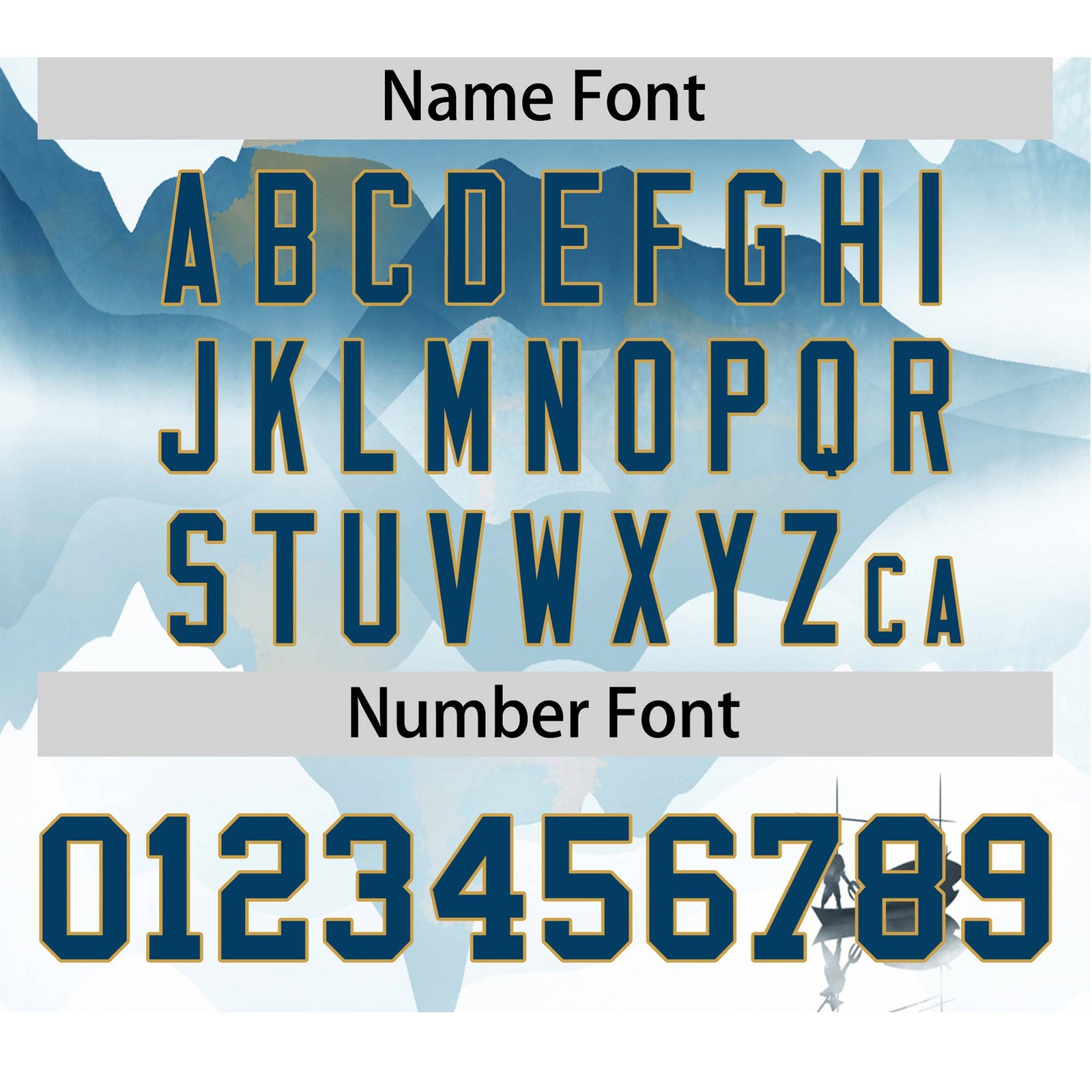 Custom White Light Blue Gold Authentic Printed Fashion Baseball Jersey