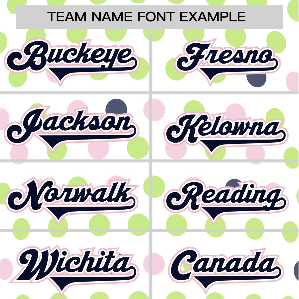 Custom White Navy Green Authentic Polka Dot Fashion Baseball Jersey