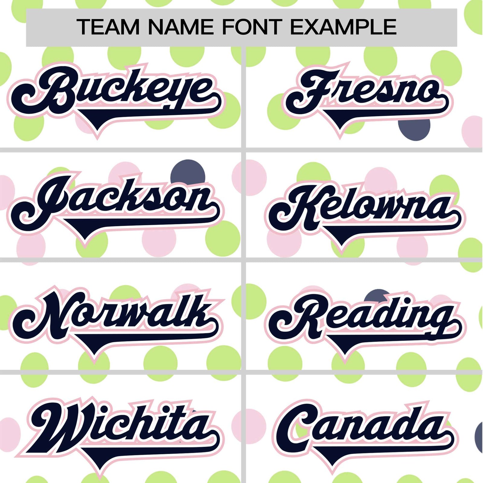 Custom White Navy Green Authentic Polka Dot Fashion Baseball Jersey