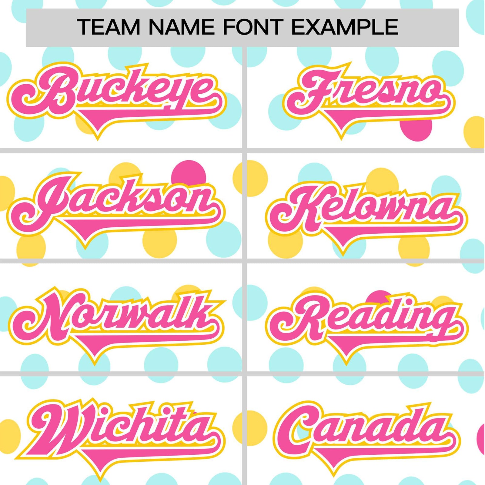 Custom White Pink Gold Authentic Polka Dot Fashion Baseball Jersey