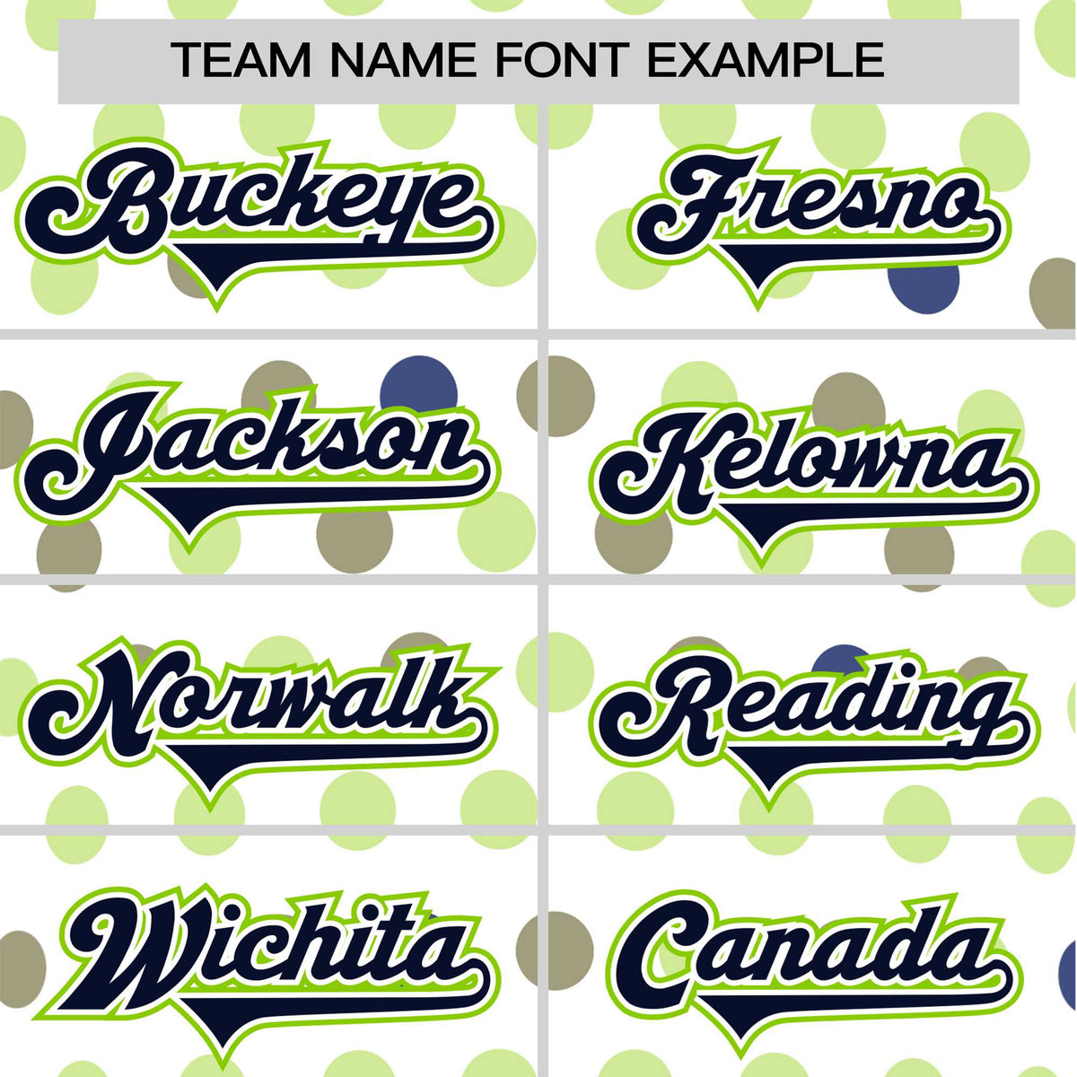 Custom White Navy Neon Green Authentic Polka Dot Fashion Baseball Jersey