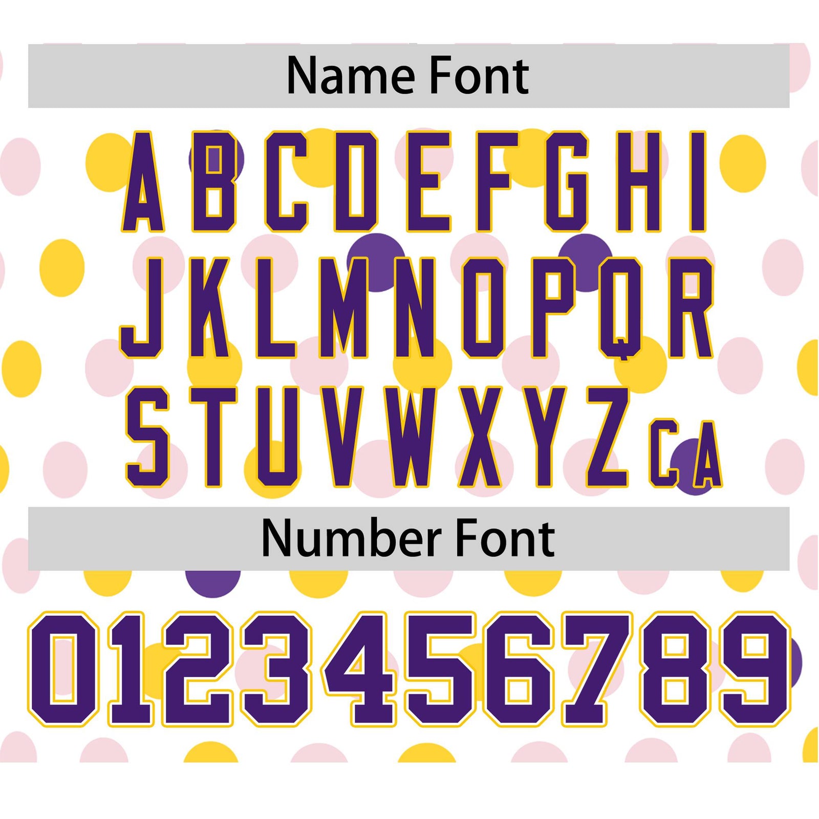 Custom White Purple Gold Authentic Polka Dot Fashion Baseball Jersey