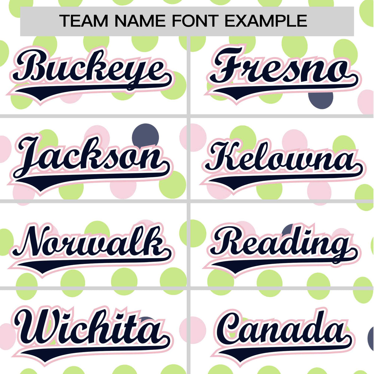 Custom White Navy Green Authentic Polka Dot Fashion Baseball Jersey