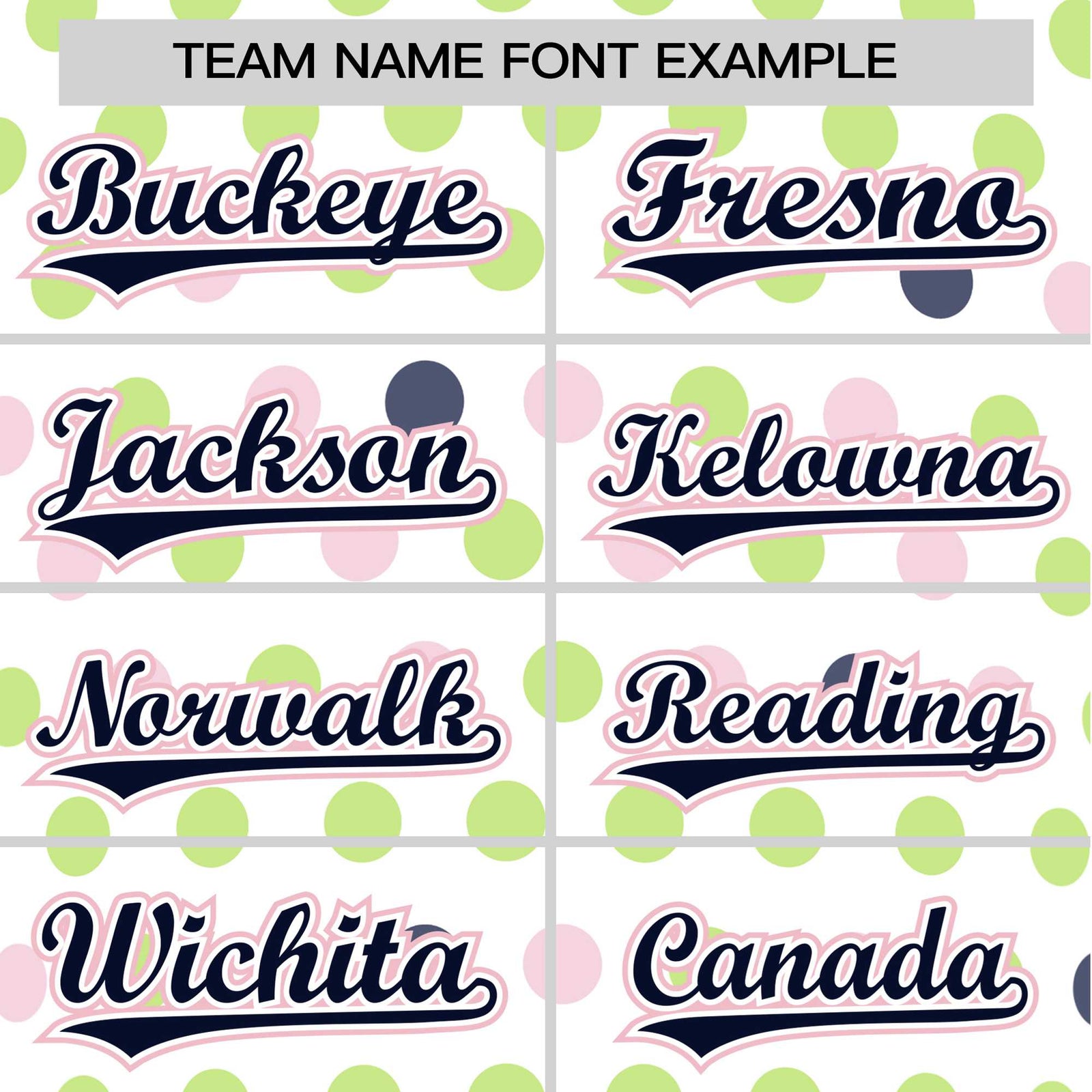 Custom White Navy Green Authentic Polka Dot Fashion Baseball Jersey