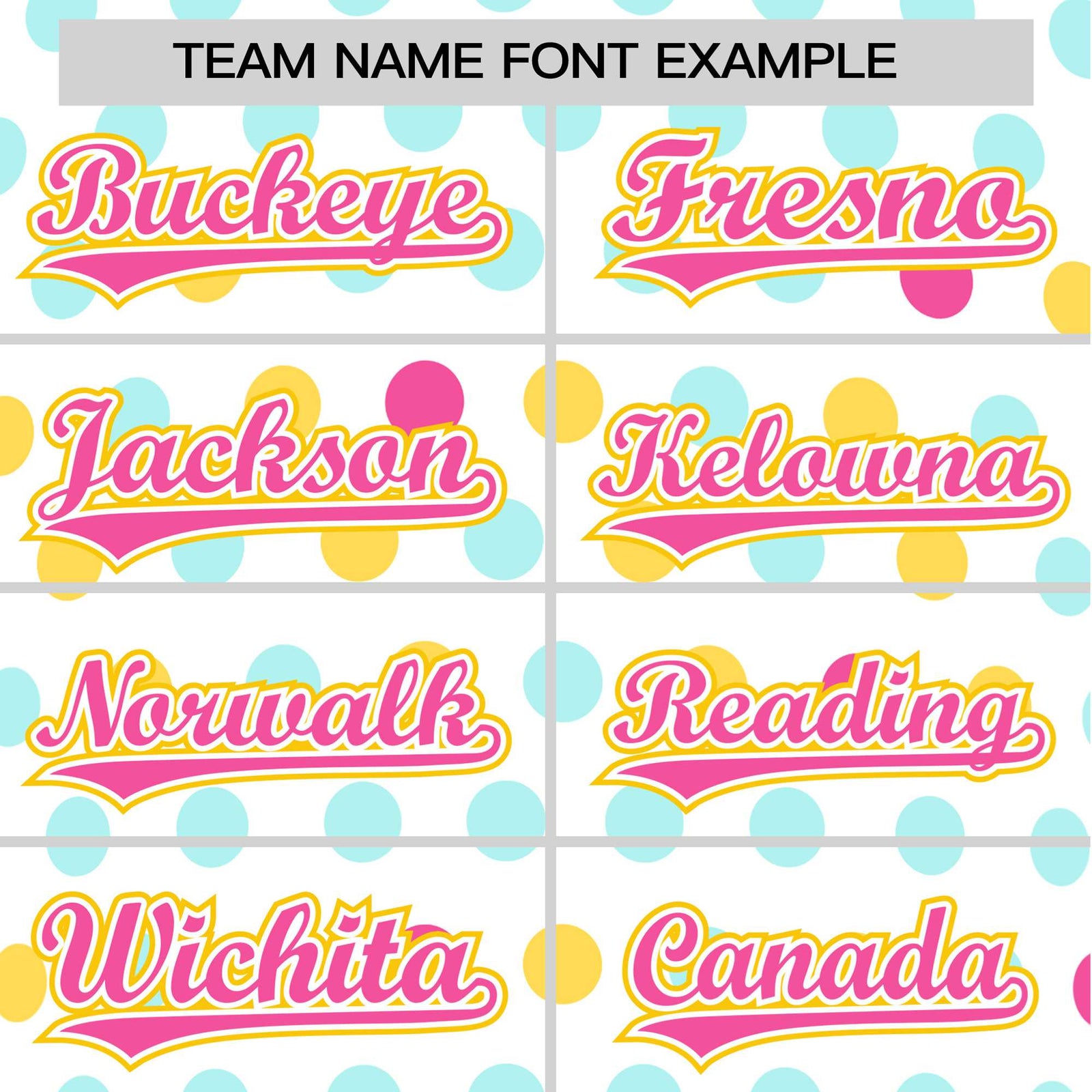 Custom White Pink Gold Authentic Polka Dot Fashion Baseball Jersey