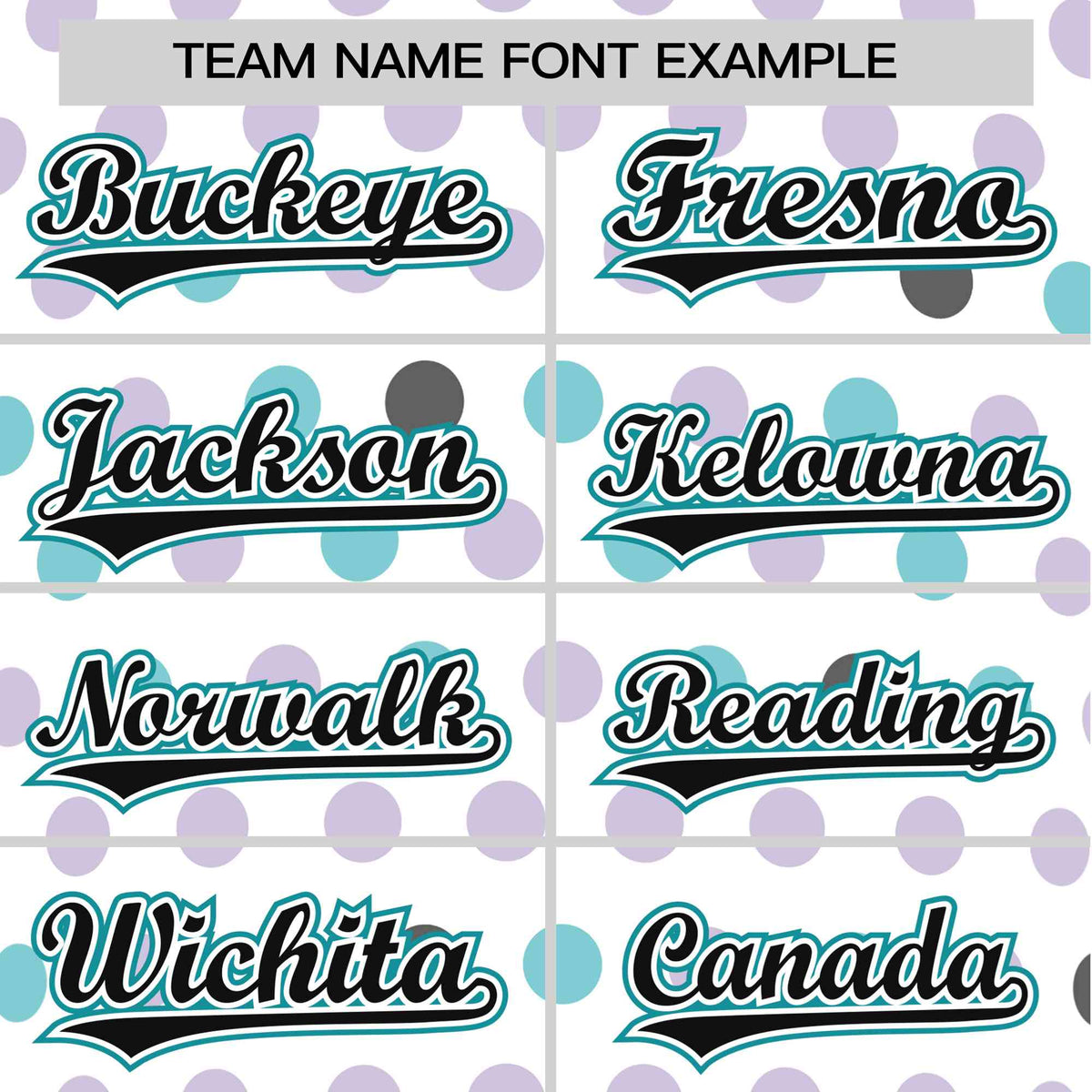 Custom White Black Aqua Authentic Polka Dot Fashion Baseball Jersey