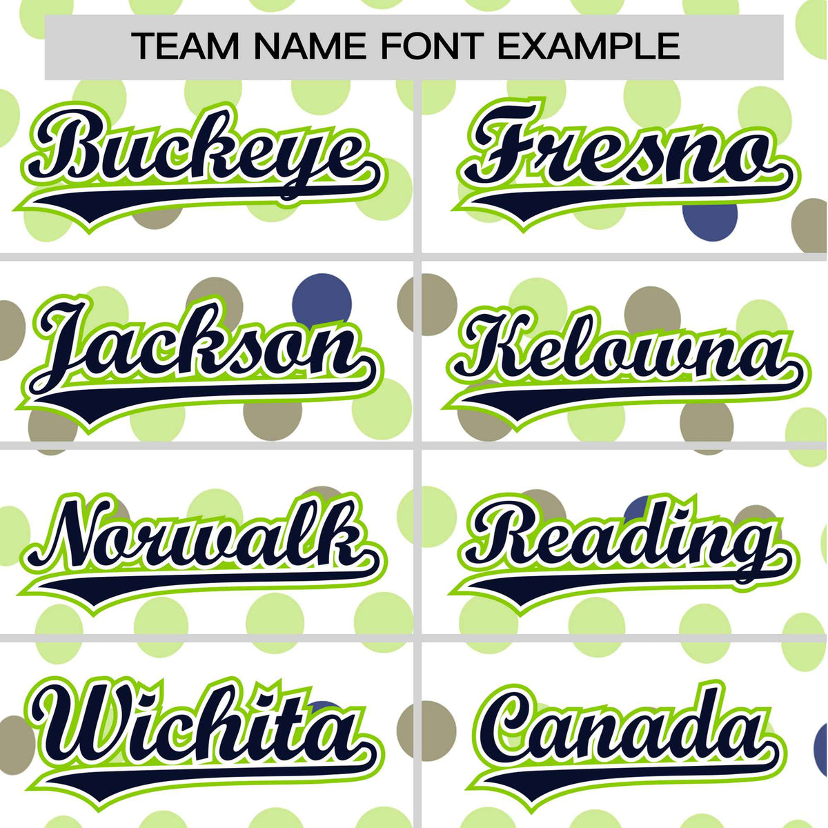 Custom White Navy Neon Green Authentic Polka Dot Fashion Baseball Jersey