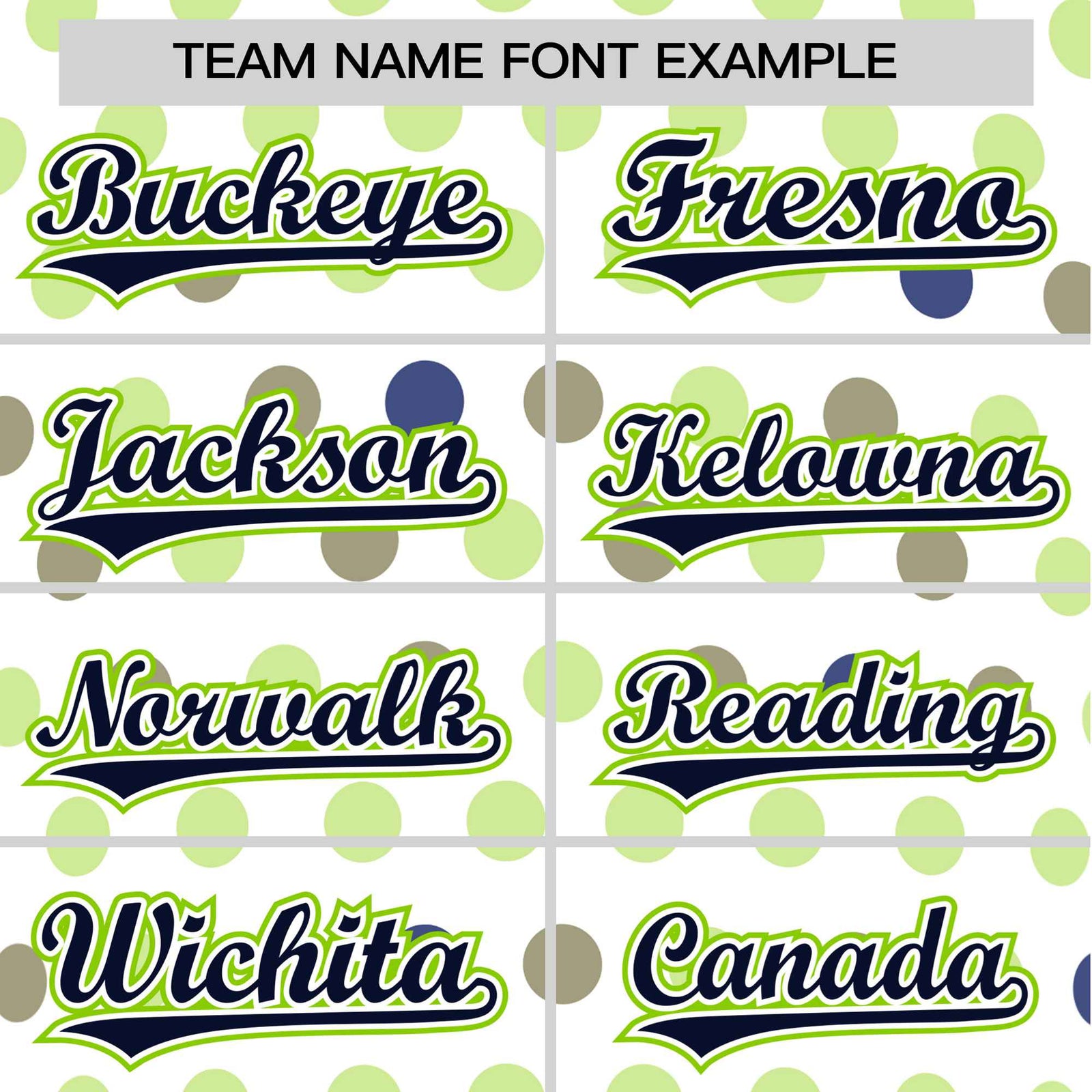 Custom White Navy Neon Green Authentic Polka Dot Fashion Baseball Jersey