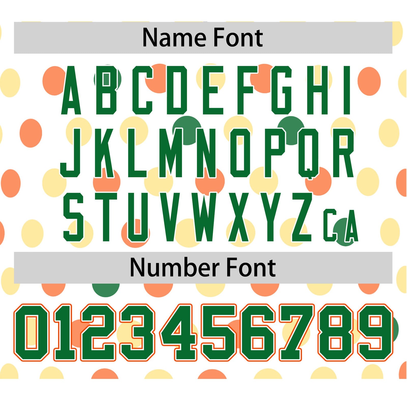 Custom White Kelly Green Orange Gold Authentic Polka Dot Fashion Baseball Jersey