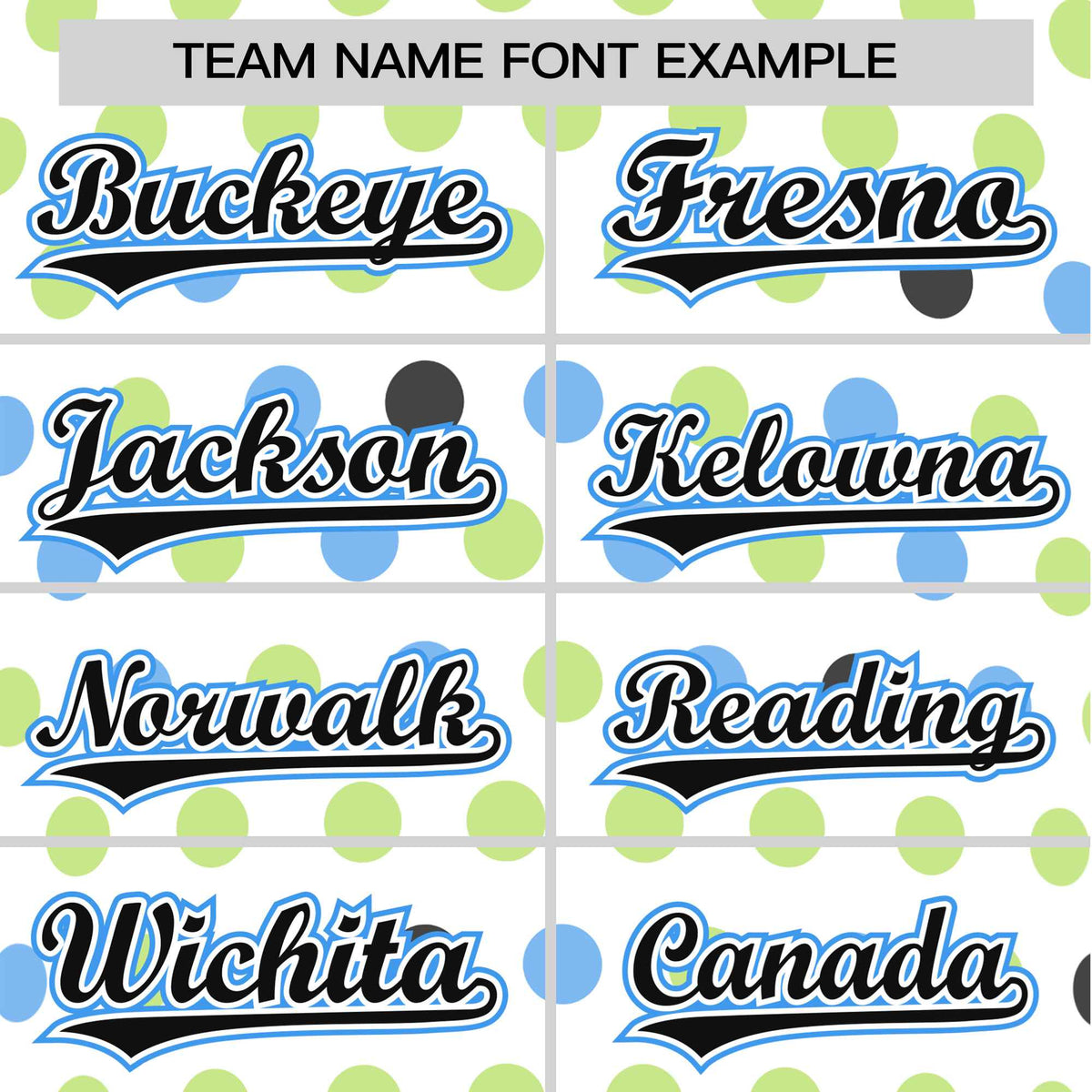 Custom White Black Powder Blue Authentic Polka Dot Fashion Baseball Jersey