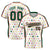 Custom White Green Pink Authentic Polka Dot Fashion Baseball Jersey