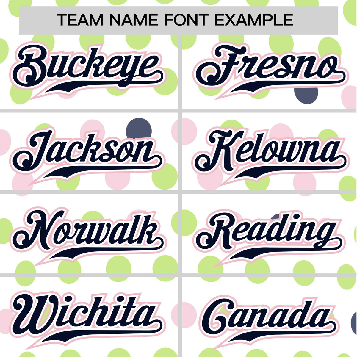 Custom White Navy Green Authentic Polka Dot Fashion Baseball Jersey