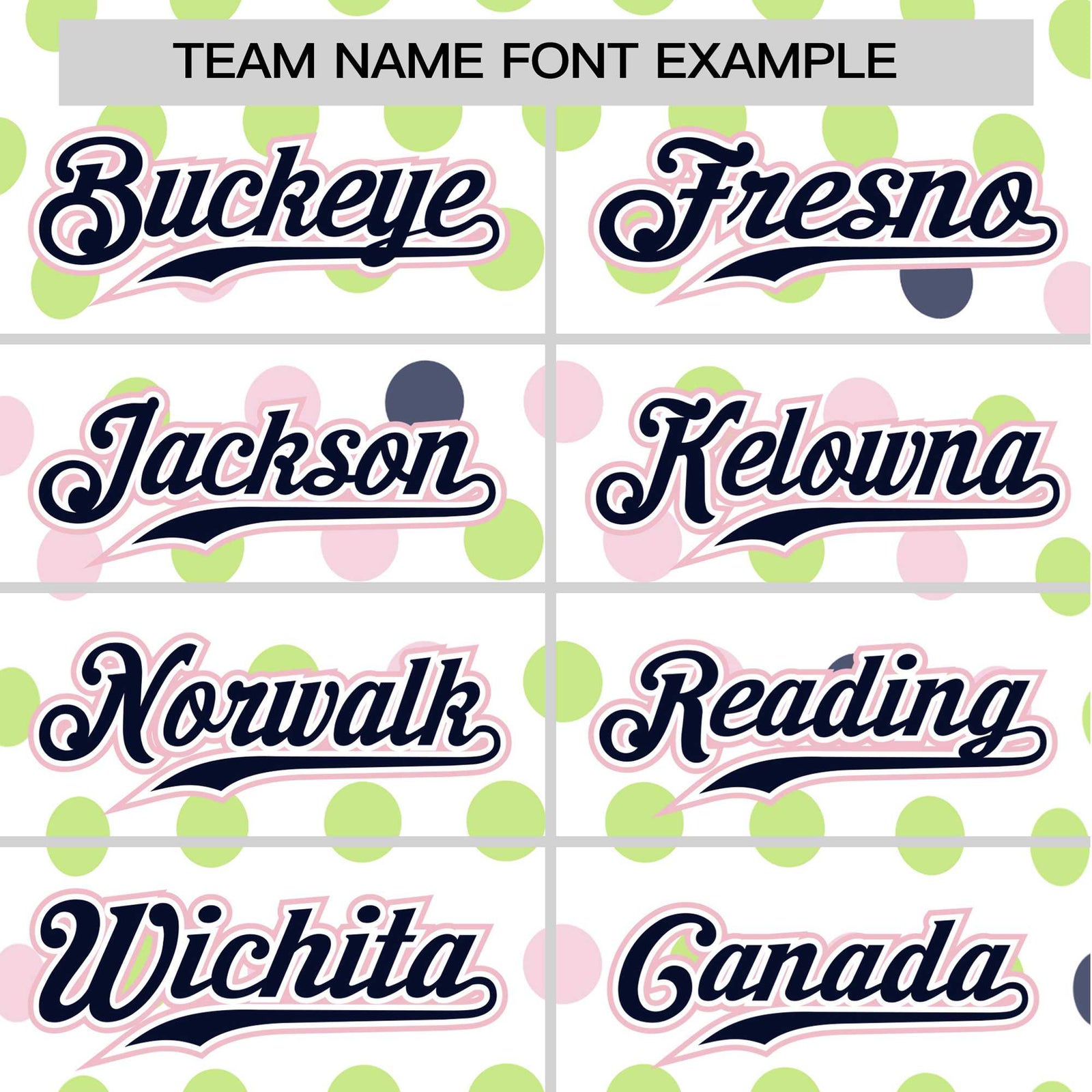 Custom White Navy Green Authentic Polka Dot Fashion Baseball Jersey