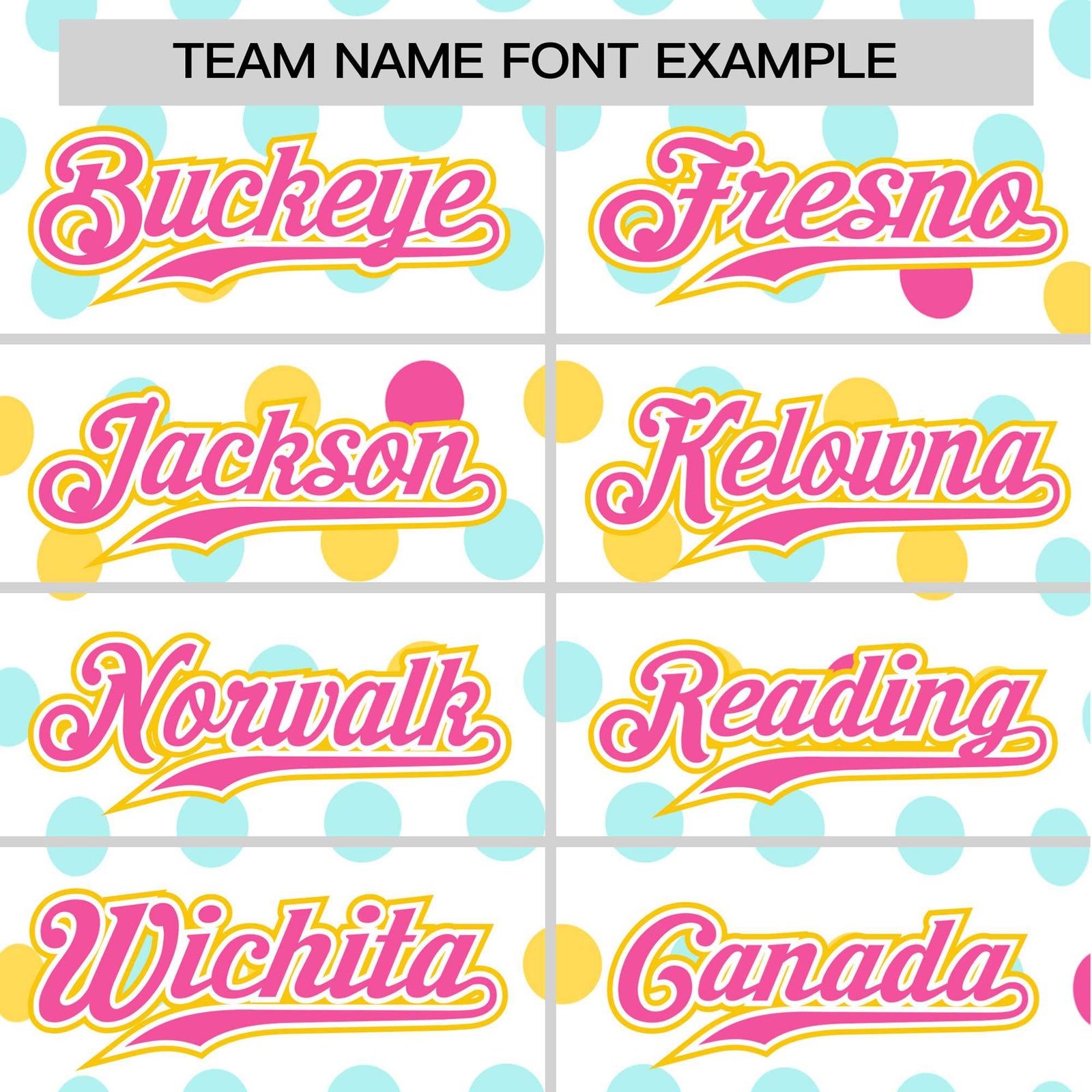 Custom White Pink Gold Authentic Polka Dot Fashion Baseball Jersey