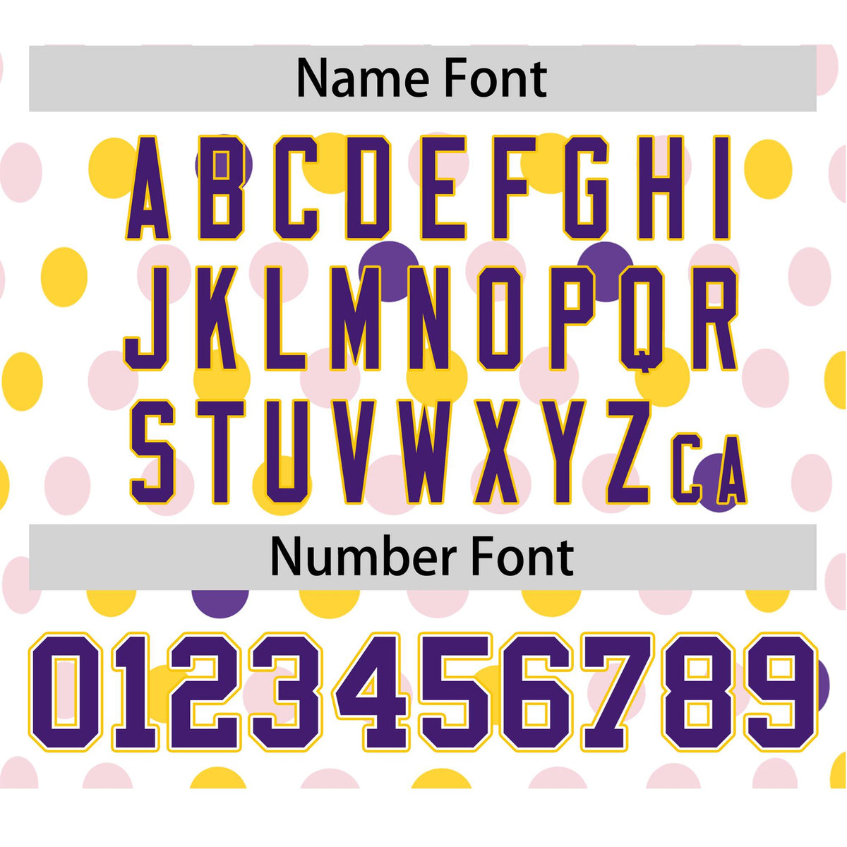 Custom White Purple Gold Authentic Polka Dot Fashion Baseball Jersey