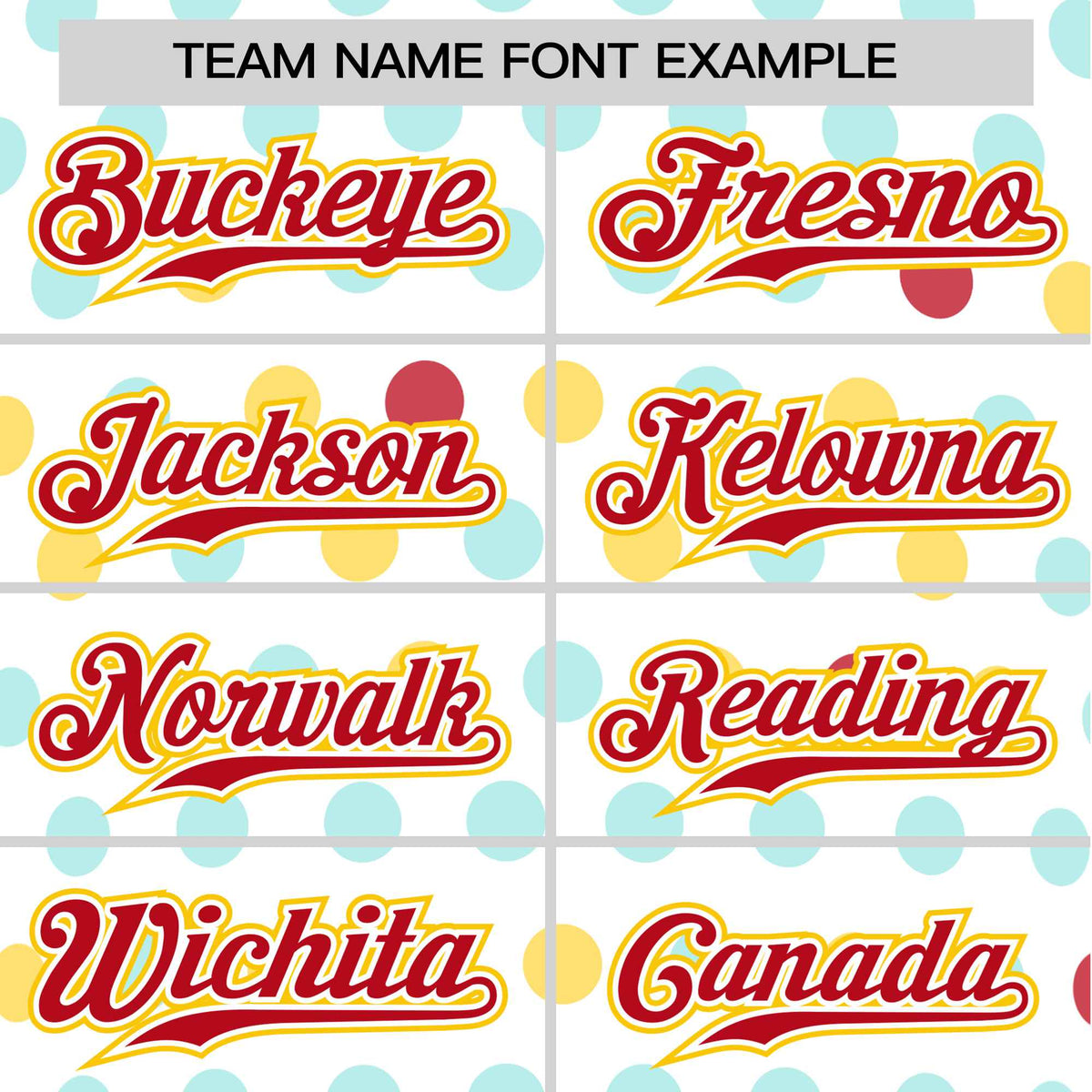 Custom White Red Gold Authentic Polka Dot Fashion Baseball Jersey