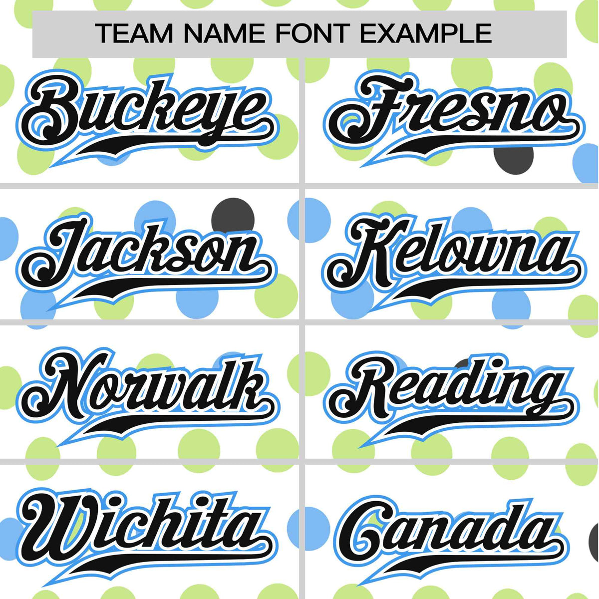 Custom White Black Powder Blue Authentic Polka Dot Fashion Baseball Jersey