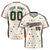 Custom White Green Pink Authentic Polka Dot Fashion Baseball Jersey