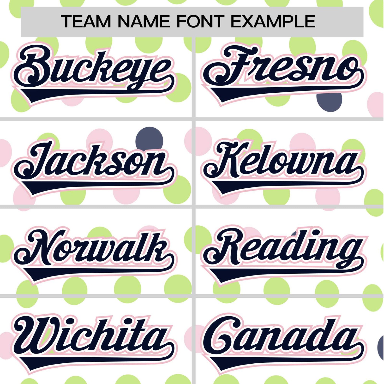 Custom White Navy Green Authentic Polka Dot Fashion Baseball Jersey