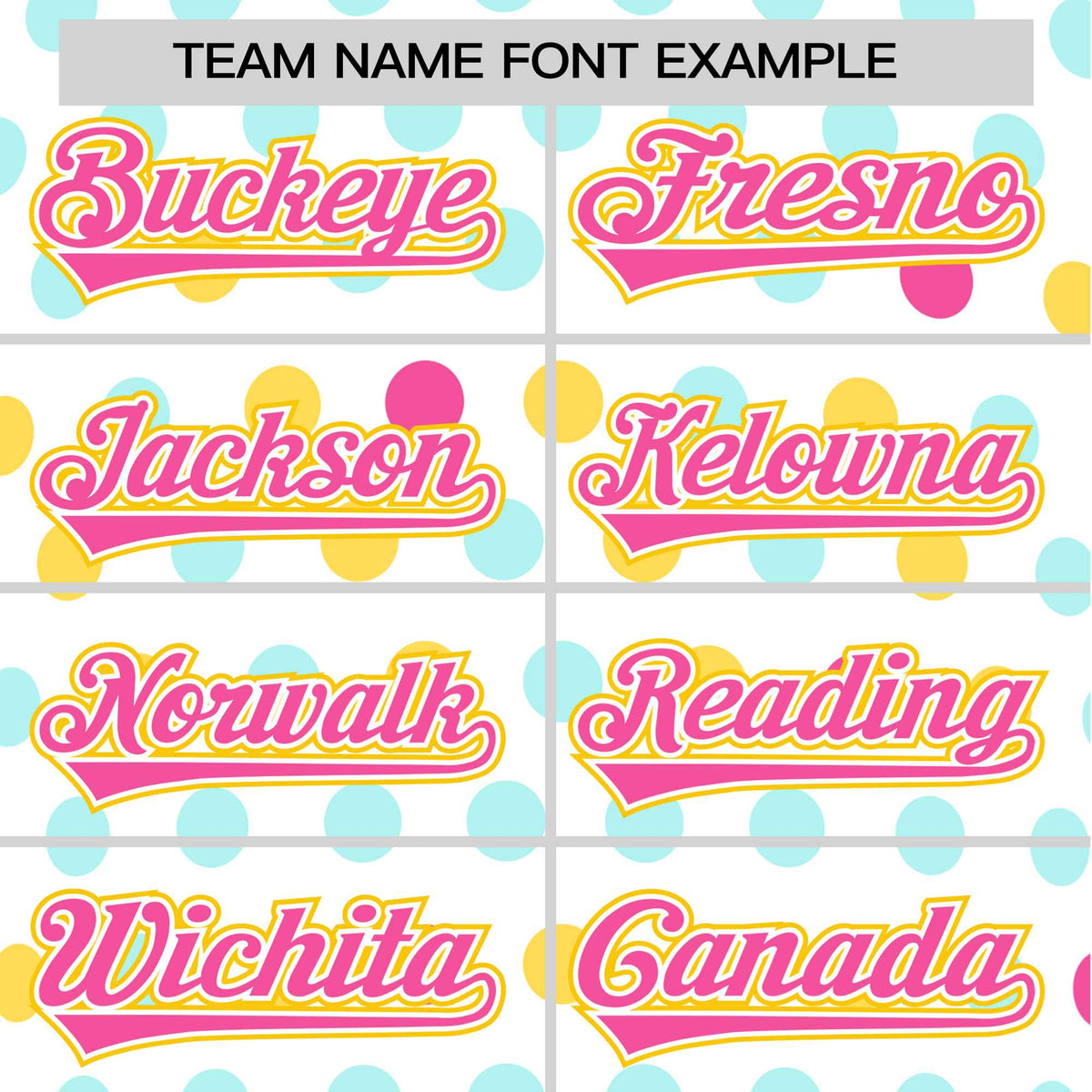 Custom White Pink Gold Authentic Polka Dot Fashion Baseball Jersey