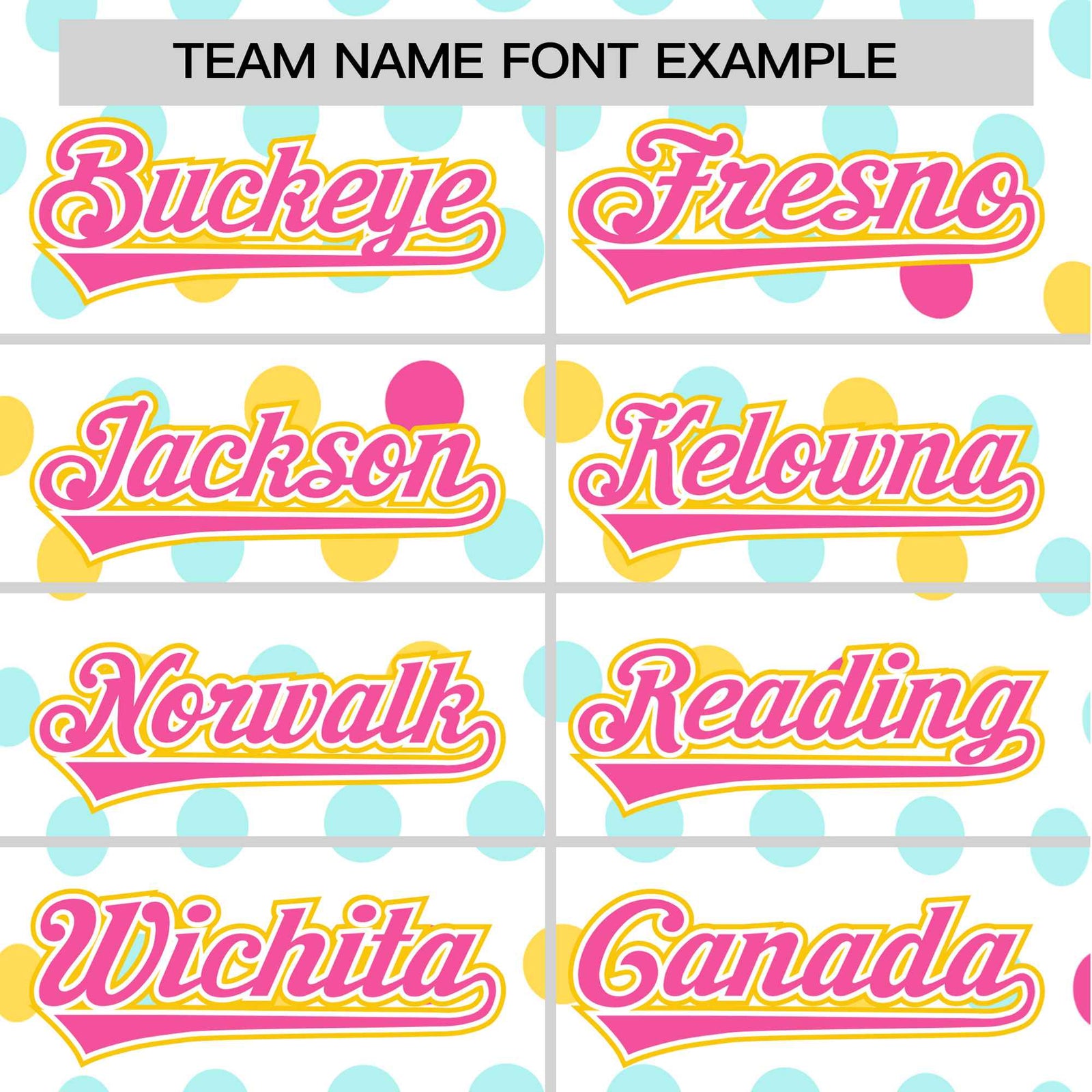 Custom White Pink Gold Authentic Polka Dot Fashion Baseball Jersey