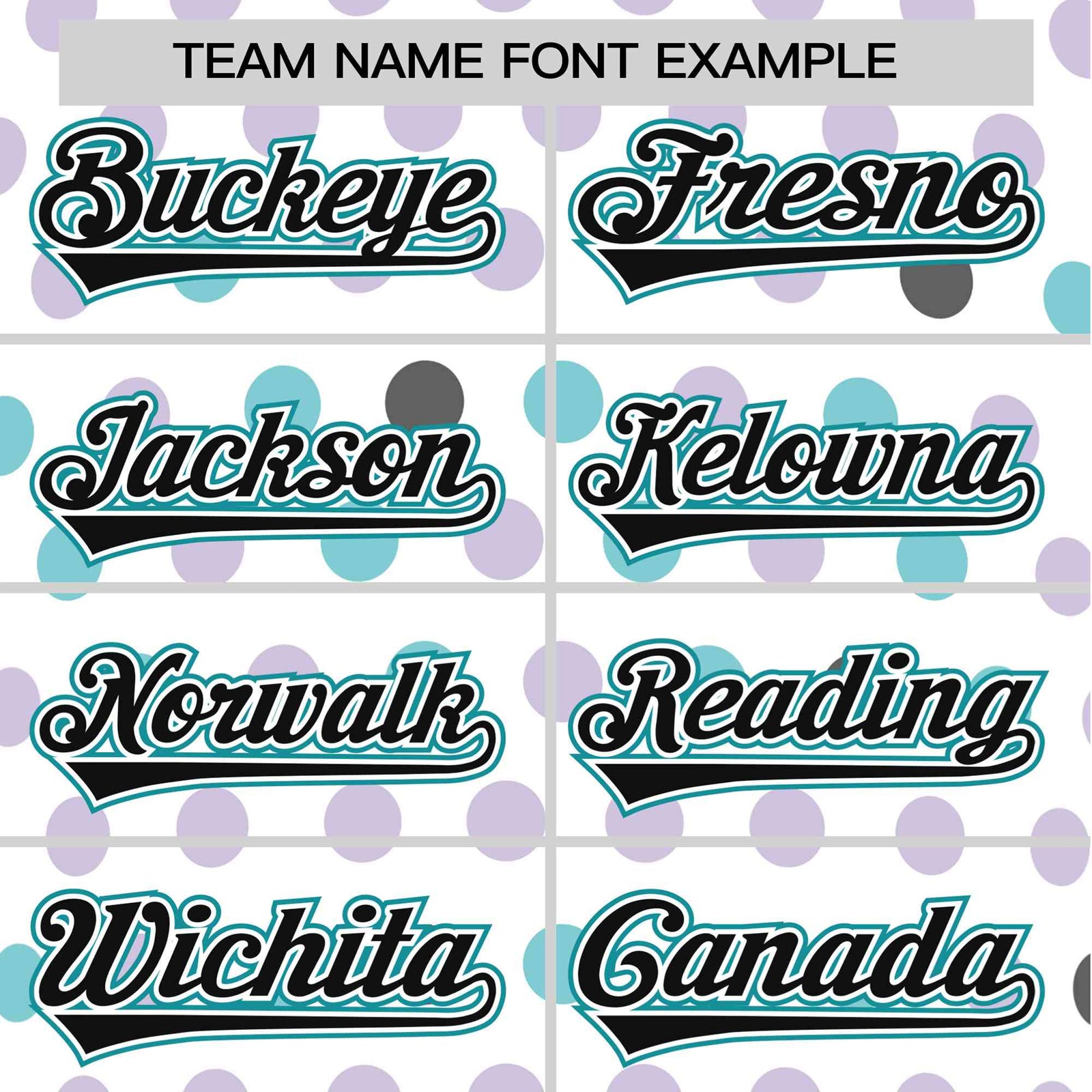 Custom White Black Aqua Authentic Polka Dot Fashion Baseball Jersey