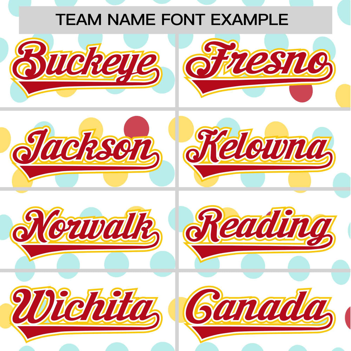 Custom White Red Gold Authentic Polka Dot Fashion Baseball Jersey