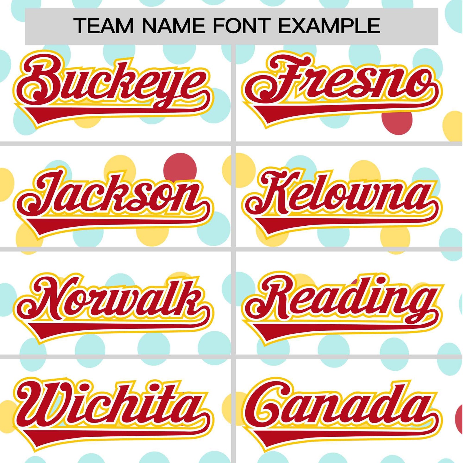 Custom White Red Gold Authentic Polka Dot Fashion Baseball Jersey