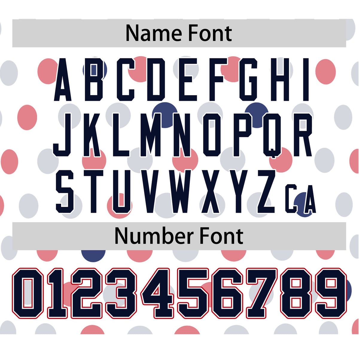 Custom White Navy Red Authentic Polka Dot Fashion Baseball Jersey