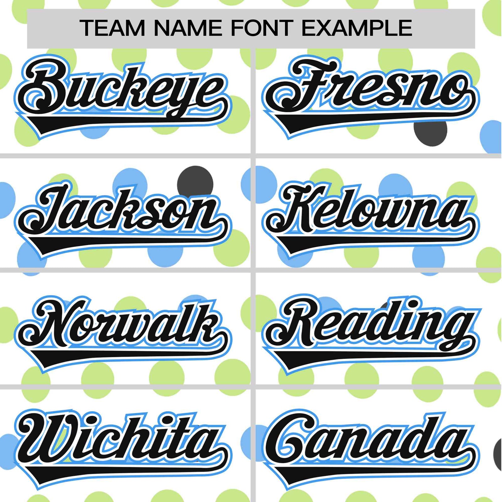 Custom White Black Powder Blue Authentic Polka Dot Fashion Baseball Jersey