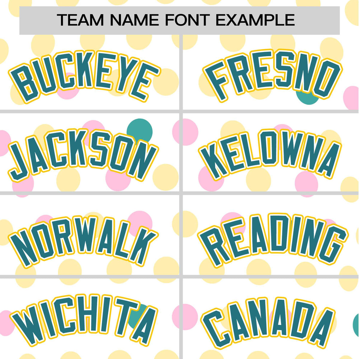 Custom White Aqua Gold Authentic Polka Dot Fashion Baseball Jersey