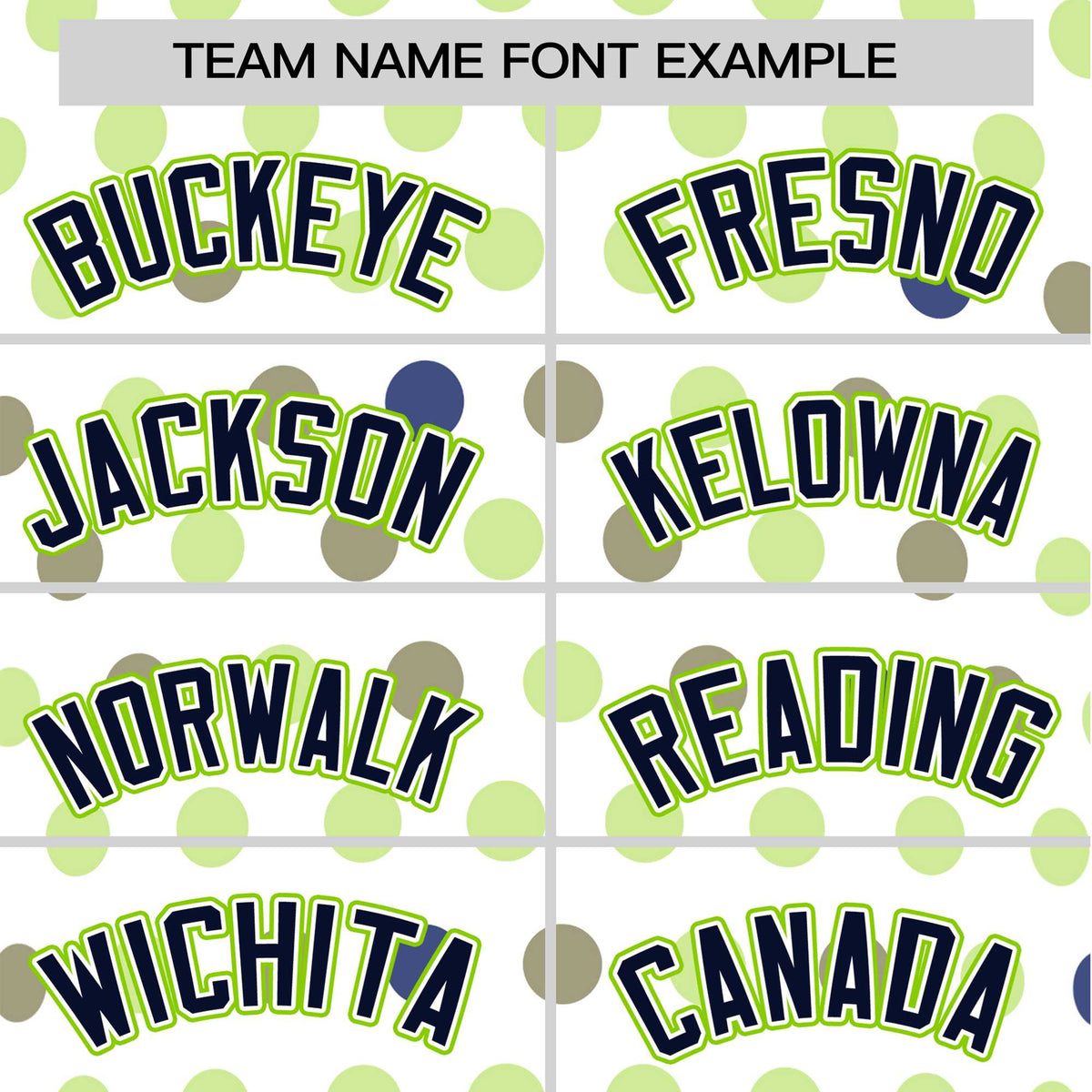 Custom White Navy Neon Green Authentic Polka Dot Fashion Baseball Jersey
