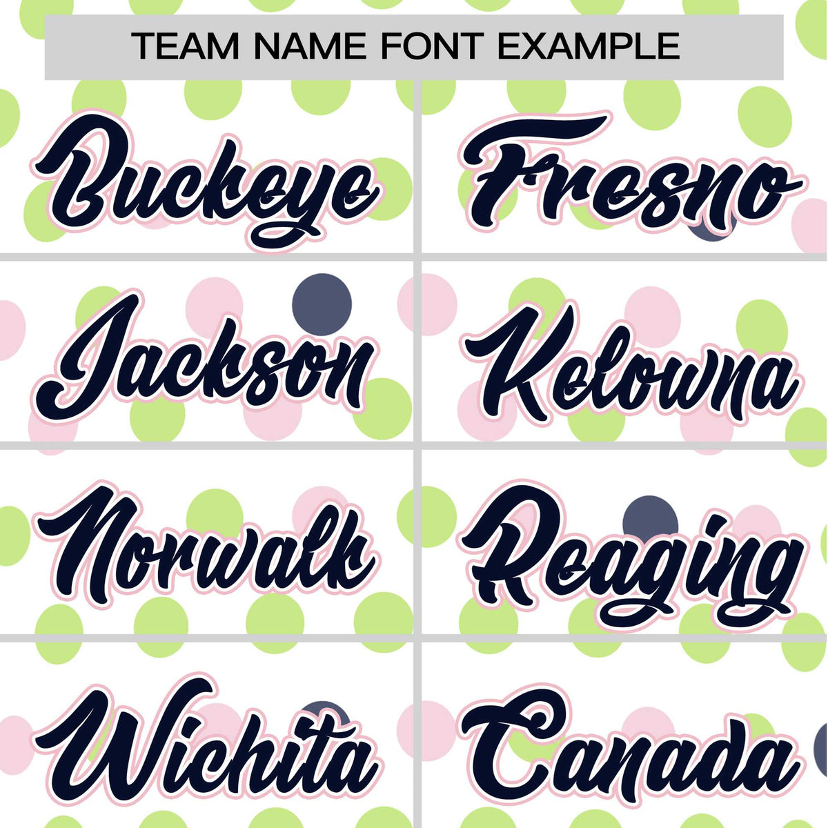 Custom White Navy Green Authentic Polka Dot Fashion Baseball Jersey