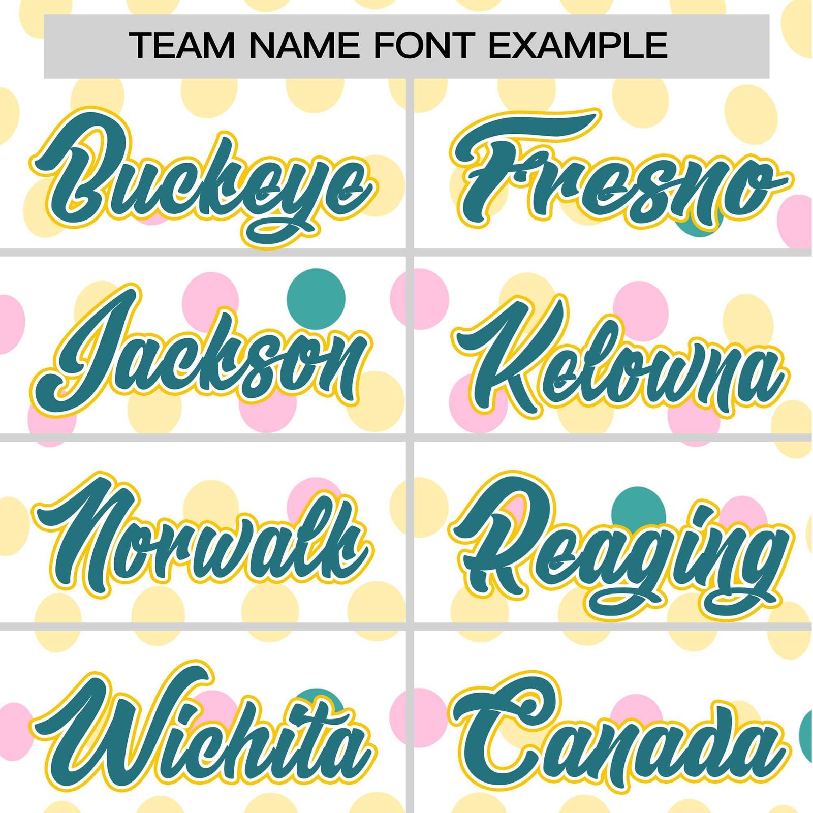 Custom White Aqua Gold Authentic Polka Dot Fashion Baseball Jersey