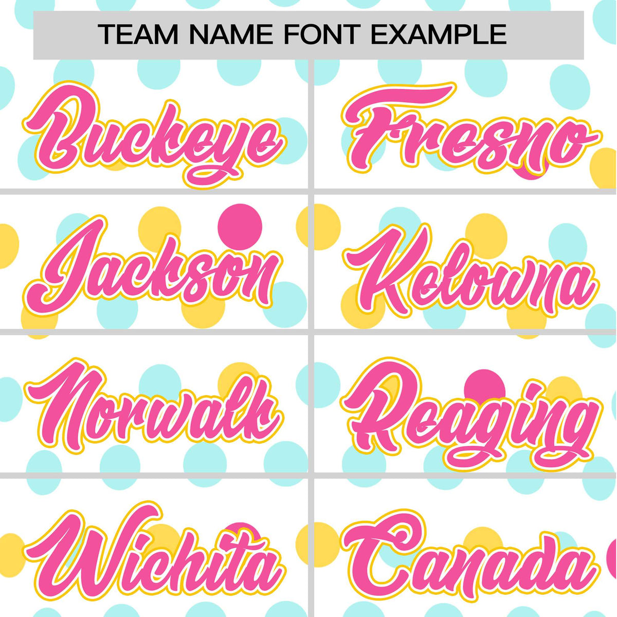 Custom White Pink Gold Authentic Polka Dot Fashion Baseball Jersey