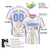 Custom White Powder Blue Pink Gold Authentic Polka Dot Fashion Baseball Jersey