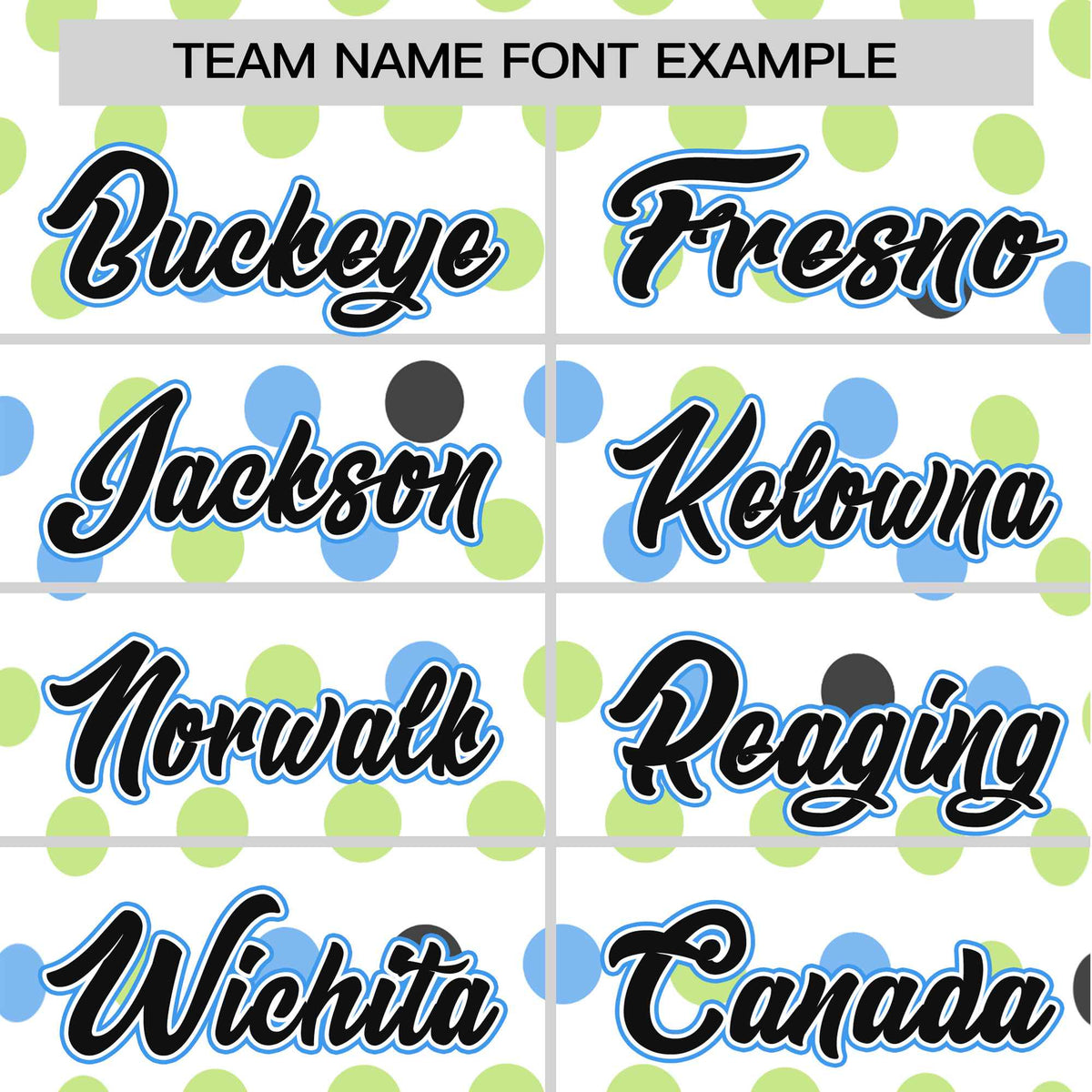 Custom White Black Powder Blue Authentic Polka Dot Fashion Baseball Jersey