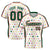 Custom White Green Pink Authentic Polka Dot Fashion Baseball Jersey