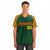 Custom Green Crimson-Gold Authentic Plaid Sleeve Baseball Jersey