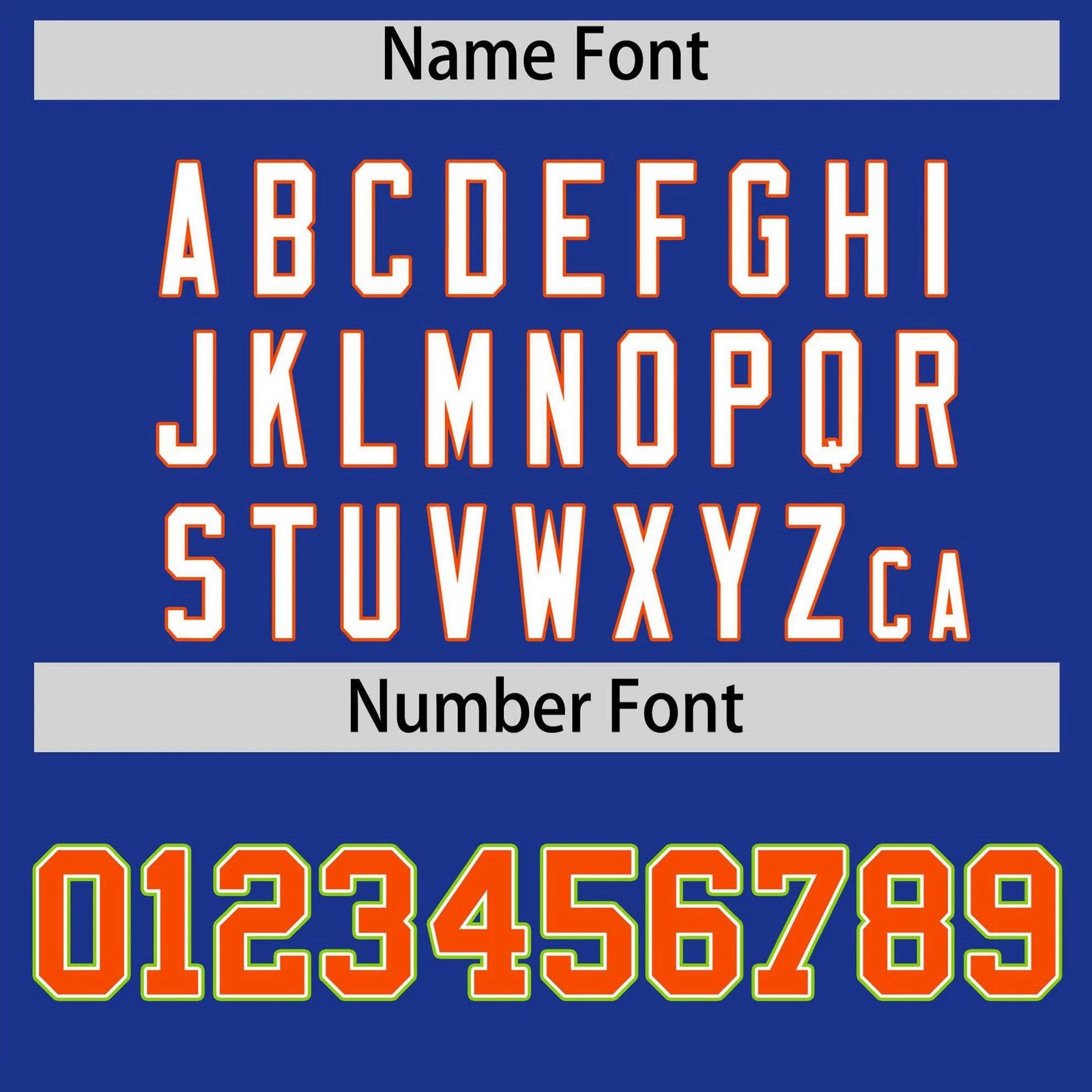 Custom Royal Blue Orange-Neon Green Authentic Plaid Sleeve Baseball Jersey